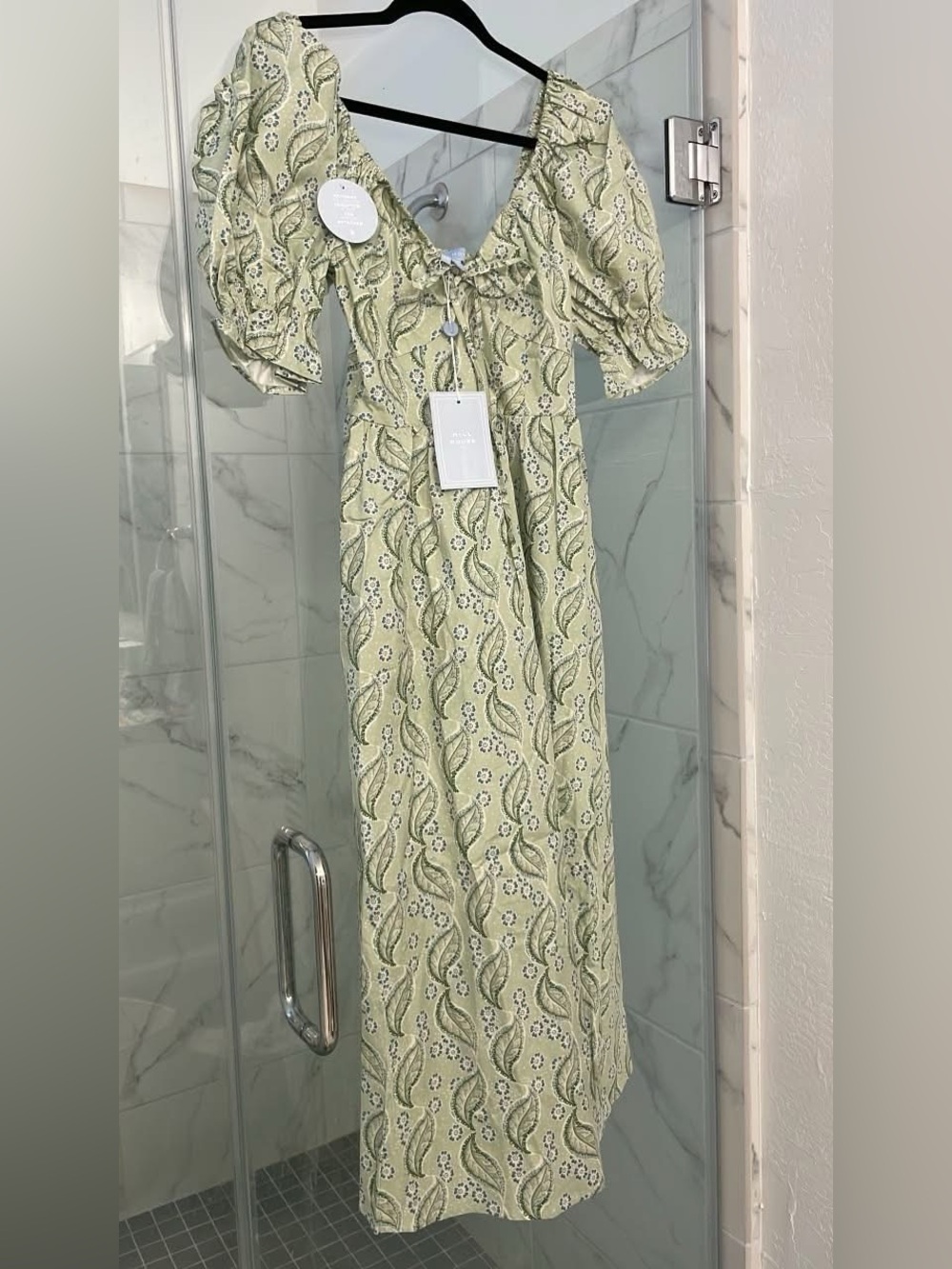 hill house home Ophelia Dress in Artist’s Edition: F. Steiner & Co. Eucalyptus F